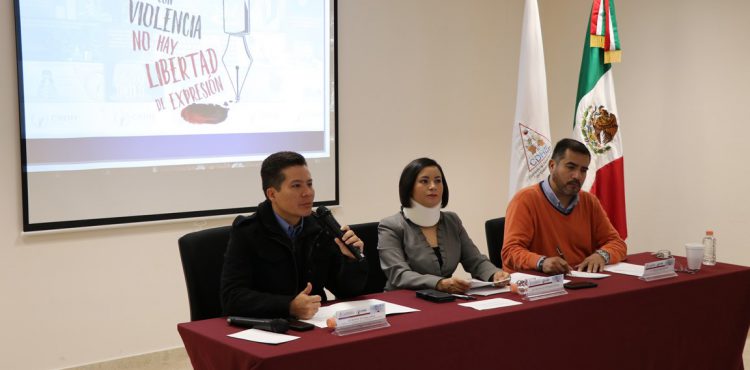 PRESENTAN CDHEZ Y CNDH CAMPAÑA “CON VIOLENCIA NO HAY LIBERTAD DE EXPRESIÓN” EN ZACATECAS