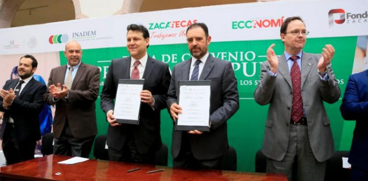 GOBERNADOR FIRMA CONVENIO PARA FINANCIAR CON 220 MDP A EMPRESAS ZACATECANAS