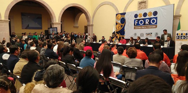 REALIZAN FORO DE CULTURA FÍSICA Y DEPORTE EN ZACATECAS REALIZAN FORO DE CULTURA FÍSICA Y DEPORTE EN ZACATECAS
