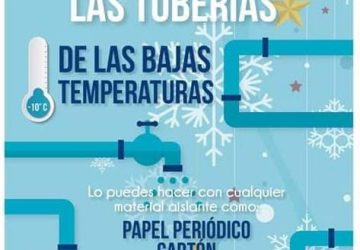 EXHORTA JIAPAZ A PROTEGER TUBERÍAS PARA PREVENIR DAÑOS Y CUIDAR ECONOMÍA FAMILIAR