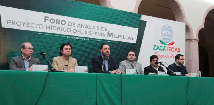 CONVOCA  GOBERNADOR A DEFENDER CONSTRUCCIÓN DE PRESA MILPILLAS, EN ZACATECAS