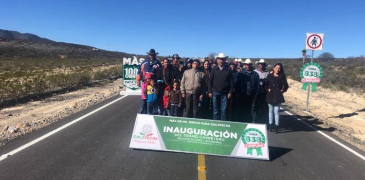 MODERNIZA MÁS DE MIL OBRAS PARA ZACATECAS TRAMO CARRETERO EN MELCHOR OCAMPO