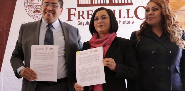 LA CDHEZ Y LA PRESIDENCIA MUNICIPAL DE FRESNILLO FIRMAN CONVENIO DE COLABORACIÓN