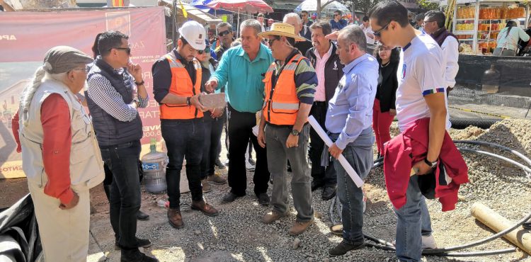 SUPERVISA ULISES MEJÍA AVANCE DE TRABAJOS EN EL CENTRO HISTÓRICO