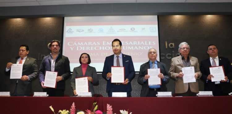 LA CDHEZ FIRMA CONVENIO CON LAS CÁMARAS EMPRESARIALES