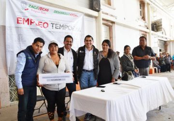 ENTREGA GOBIERNO DEL ESTADO RECURSOS DE EMPLEO TEMPORAL EN JUAN ALDAMA