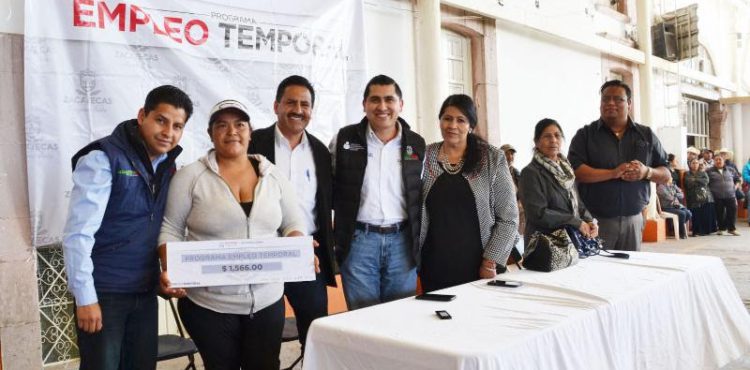 ENTREGA GOBIERNO DEL ESTADO RECURSOS DE EMPLEO TEMPORAL EN JUAN ALDAMA