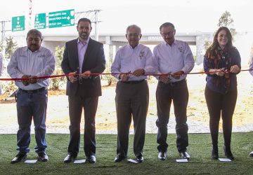 PONEN EN SERVICIO GOBERNADOR Y SECRETARIO DE LA SCT ENTRONQUE CARRETERO NORIA DE GRINGOS