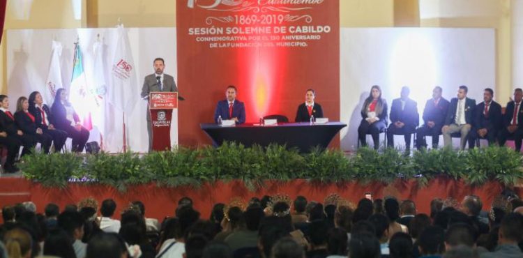 ENCABEZA GOBERNADOR CONMEMORACIÓN POR 150 ANIVERSARIO DE LA FUNDACIÓN DE CUAUHTÉMOC