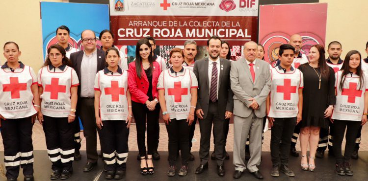 ENCABEZA ULISES MEJÍA HARO COLECTA MUNICIPAL PARA LA CRUZ ROJA EN ZACATECAS