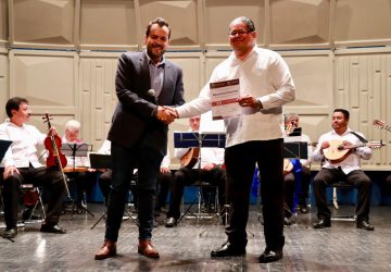 RECONOCE ULISES MEJÍA HARO LOS XXVIII AÑOS DE LA ORQUESTA TÍPICA DE ZACATECAS