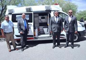 ENTREGA SECRETARÍA DE SALUD AMBULANCIA PARA SEGURIDAD PÚBLICA