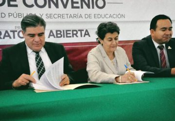 FIRMAN CONVENIO SECRETARÍAS DE SEGURIDAD PÚBLICA Y DE EDUCACIÓN PARA QUE POLICÍAS CONCLUYAN LA PREPARATORIA