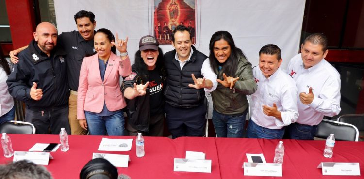 RECIBE ULISES MEJÍA A DAVE EVANS, EX VOCALISTA DE AC/DC, EN ZACATECAS “PATRIMONIO MUNDIAL”