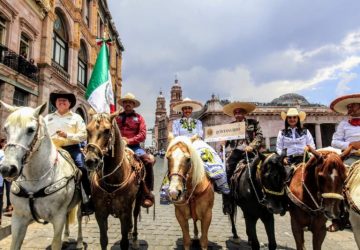 CONMEMORAN UN AÑO MAS DE LA TOMA DE ZACATECAS CON CABALGATA