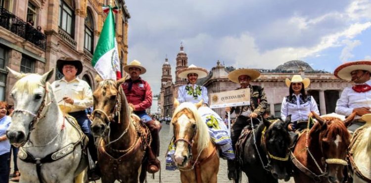 CONMEMORAN UN AÑO MAS DE LA TOMA DE ZACATECAS CON CABALGATA