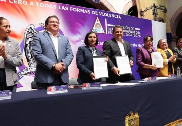 CDHEZ Y UAZ FIRMAN CONVENIO PARA IMPULSAR ESTRATEGIA DE TOLERANCIA CERO A LA VIOLENCIA