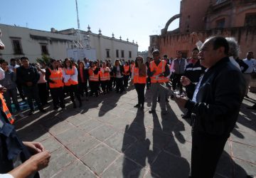 REALIZAN MACRO SIMULACRO DE EVACUACIÓN CON CONATO DE INCENDIO EN CONGRESO DEL ESTADO