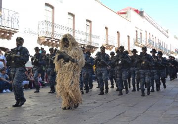 CON DESFILE CÍVICO-MILITAR, FESTEJA ZACATECAS 209 ANIVERSARIO DE LA INDEPENDENCIA DE MÉXICO