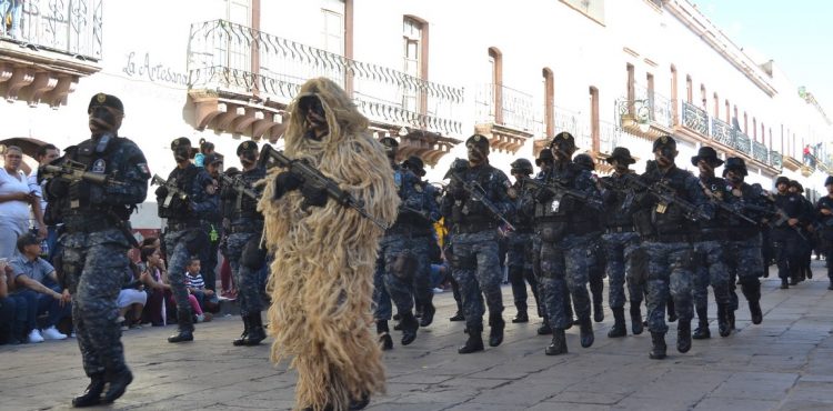 CON DESFILE CÍVICO-MILITAR, FESTEJA ZACATECAS 209 ANIVERSARIO DE LA INDEPENDENCIA DE MÉXICO