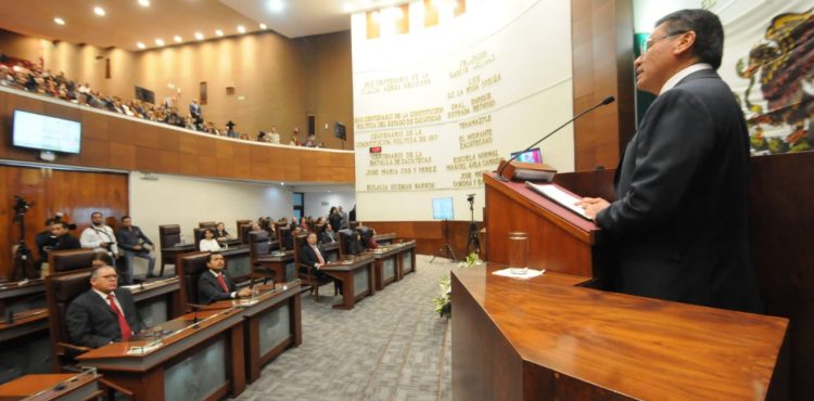 TITULAR DEL TSJEZ, RINDE INFORME DE LABORES ANTE LEGISLATURA LOCAL TITULAR DEL TSJEZ, RINDE INFORME DE LABORES ANTE LEGISLATURA LOCAL