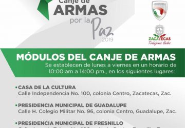 IMPULSAN GOBIERNO DEL ESTADO Y SEDENA LA CAMPAÑA CANJE DE ARMAS