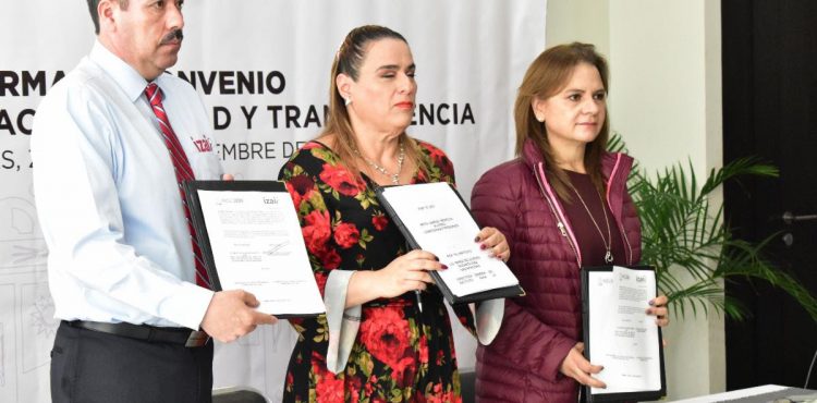 FIRMAN GOBIERNO ESTATAL E IZAI CONVENIO A FAVOR DE LA ACCESIBILIDAD Y LA TRANSPARENCIA