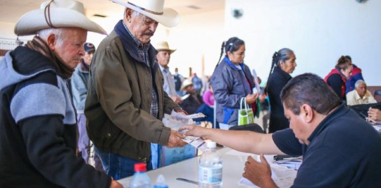 ENTREGA GOBIERNO DE MÉXICO 11 MDP A ADULTOS MAYORES DE OCHO MUNICIPIOS.