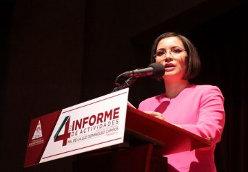 LA PRESIDENTA DE LA CDHEZ RINDE SU CUARTO INFORME DE ACTIVIDADES 2019