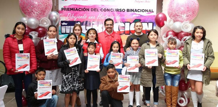 PREMIAN A GANADORES DEL CONCURSO BINACIONAL DIBUJANDO UNA HISTORIA DE MIGRACIÓN