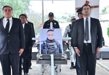 GOBIERNO DEL ESTADO RINDE HOMENAJE PÓSTUMO A POLICÍA ESTATAL PREVENTIVO