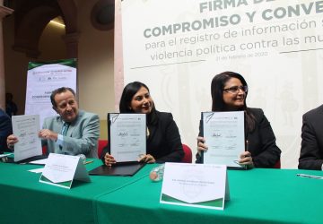 TRIJEZ FIRMA COMPROMISO Y CONVENIO PARA EL REGISTRO DE INFORMACIÓN SOBRE VIOLENCIA POLÍTICA CONTRA LAS MUJERES