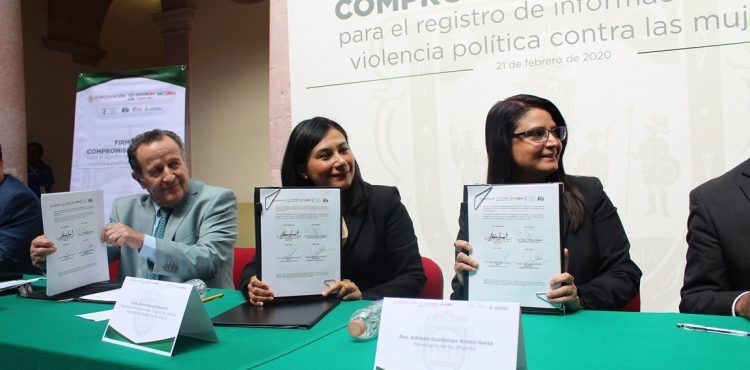 TRIJEZ FIRMA COMPROMISO Y CONVENIO PARA EL REGISTRO DE INFORMACIÓN SOBRE VIOLENCIA POLÍTICA CONTRA LAS MUJERES