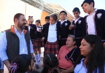 INAUGURA ALEJANDRO TELLO ESCUELA Y PUENTE LA QUINTA EN JUCHIPILA