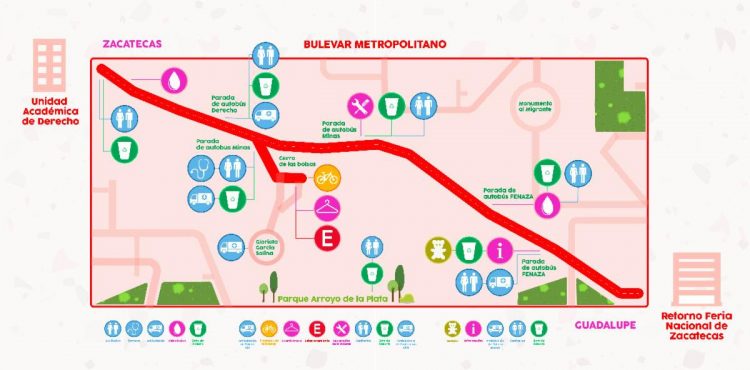 TODO LISTO PARA CELEBRAR LA PRIMERA RUTA DOMINICAL DE ZACATECAS