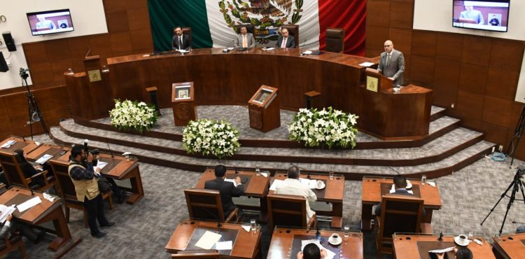 LA LXIII LEGISLATURA RECIBE AL FISCAL DE JUSTICIA DEL ESTADO PARA SU SEGUNDO INFORME DE ACTIVIDADES