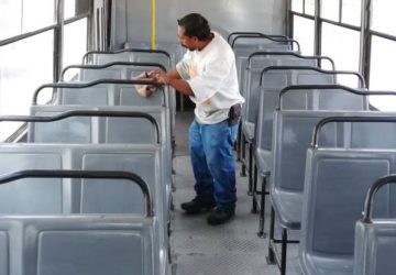 GOBIERNO DEL ESTADO, CONCESIONARIOS Y OPERADORES REALIZAN LIMPIEZA  DEL TRANSPORTE PÚBLICO