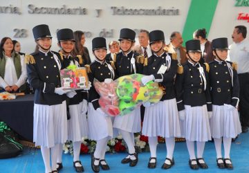 PARTICIPAN 203 ESTUDIANTES EN CONCURSO ESTATAL DE ESCOLTAS DE BANDERA