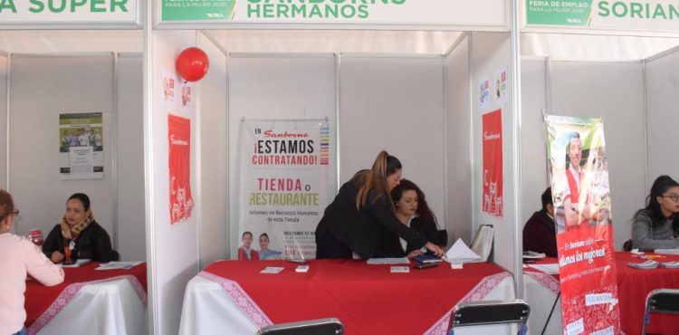 SE OFERTARON 400 VACANTES PARA ZACATECANAS EN FERIA DEL EMPLEO PARA LA MUJER