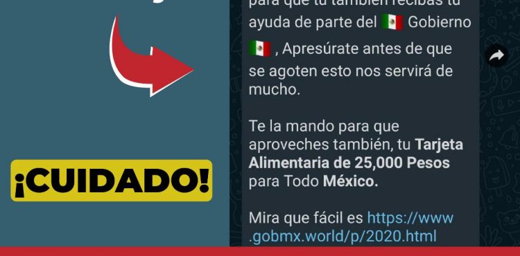 GOBIERNO DE MÉXICO TRABAJA PARA DESARTICULAR REDES QUE ENGAÑAN A LA CIUDADANÍA CON FALSOS APOYOS SOCIALES