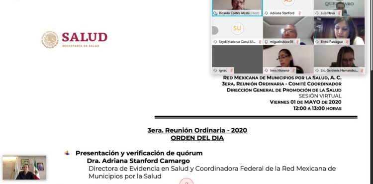 CONVOCA ULISES MEJÍA HARO A LOS ALCALDES DEL PAÍS PARA FORTALECER ESTRATEGIAS FRENTE AL COVID-19