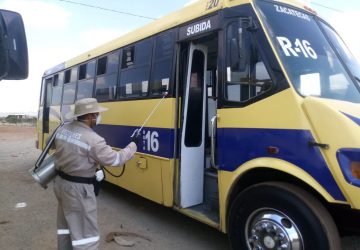 CONTINÚA GOBIERNO ESTATAL CON SANITIZACIÓN DEL TRANSPORTE URBANO