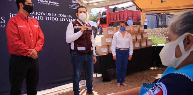 SUMANDO ESFUERZOS, ULISES MEJÍA HARO CONTINÚA CON ENTREGA DE APOYOS ALIMENTARIOS