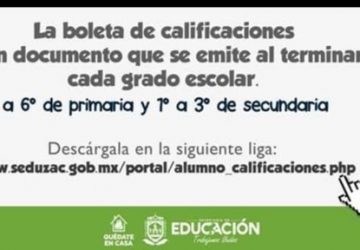 DISPONIBLES EN LÍNEA 89 MIL CERTIFICADOS Y 55 MIL BOLETAS DE CALIFICACIONES DEL CICLO ESCOLAR 2019-2020