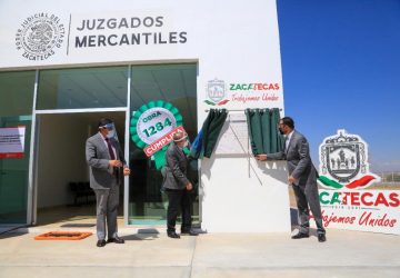 CUMPLE TELLO A FRESNILLO AL ENTREGAR  UN NUEVO JUZGADO DEL PODER JUDICIAL