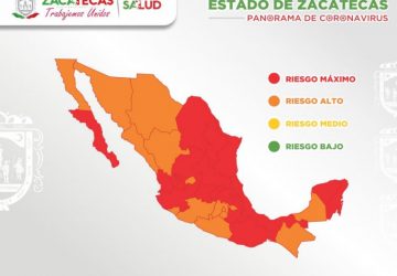 ESTE VIERNES, ZACATECAS REGISTRA 117 CASOS DE COVID-19