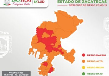 ZACATECAS CONTABILIZA 99 CONTAGIOS DE COVID-19 EN LAS ÚLTIMAS 48 HORAS