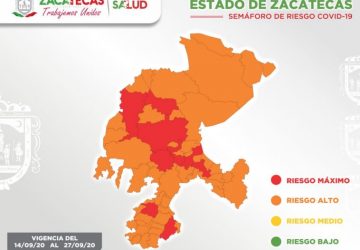 CONTABILIZA ZACATECAS 107 NUEVOS CASOS DE COVID-19 EN LAS ÚLTIMAS 24 HORAS