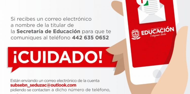 ADVIERTEN SOBRE MODALIDAD DE EXTORSIÓN A NOMBRE DE LA SECRETARÍA DE EDUCACIÓN