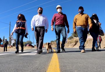 INAUGURA ULISES MEJÍA HARO REENCARPETAMIENTO DE CARRETERA EL ORITO-CIENEGUILLAS, TRAMO PICONES